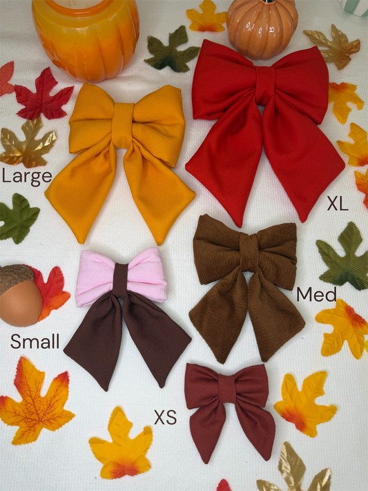 Autumn Sailor Bows – Lazos Sailor de Otoño para Collar de Perro