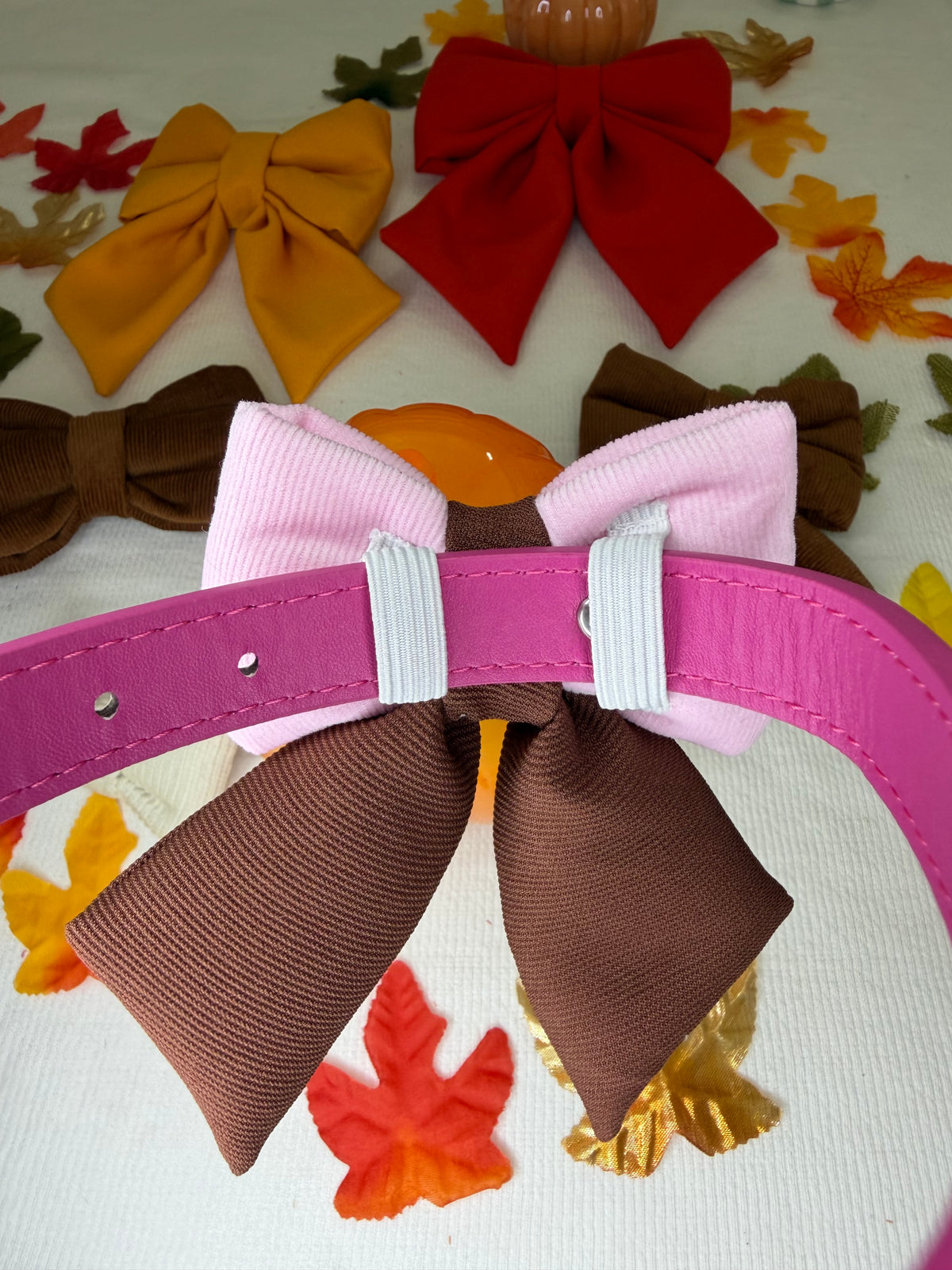 Autumn Sailor Bows – Lazos Sailor de Otoño para Collar de Perro