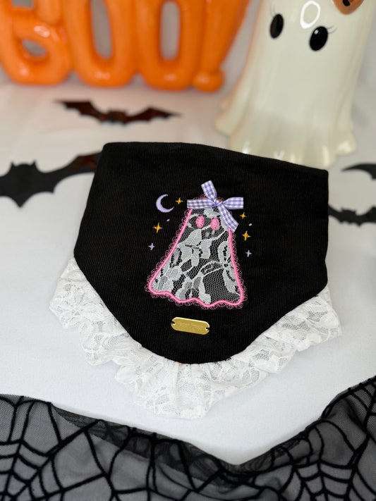 Ghosty Lace Bandana- Glow In The Dark Details