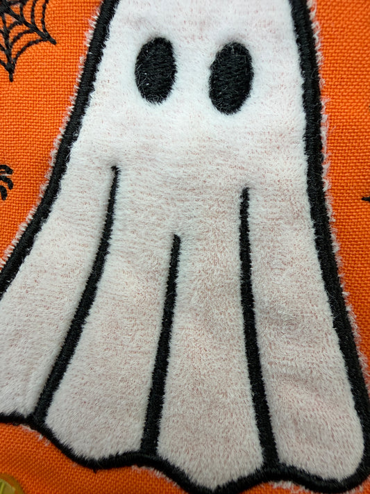 Ghost Orange Bandana- Fantasma En Tela, Detalles Glow in The Dark