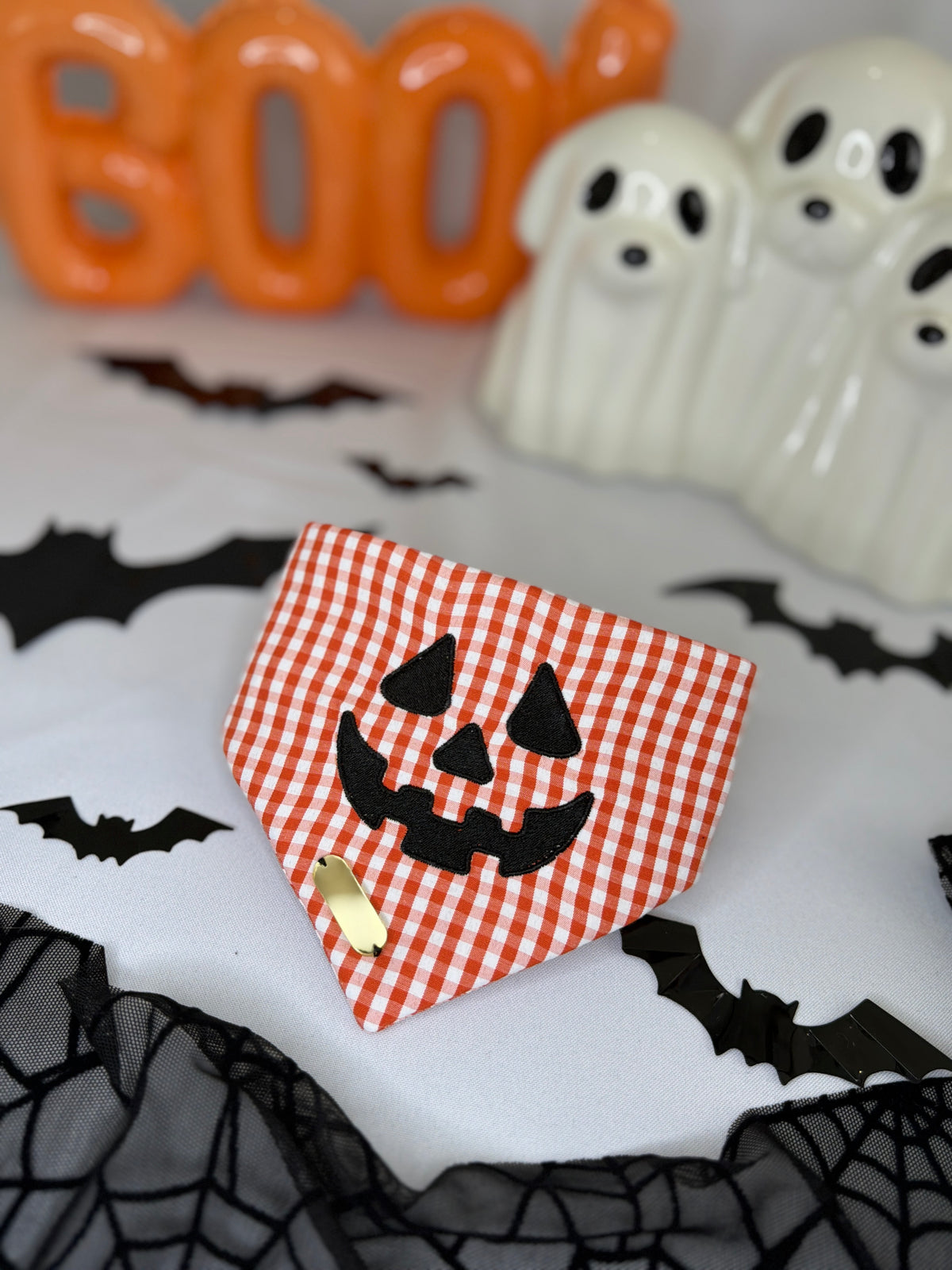 Pumpkin Face Bandana- Unisex Desing