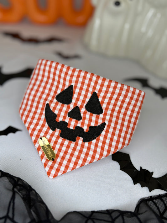 Pumpkin Face Bandana- Unisex Desing
