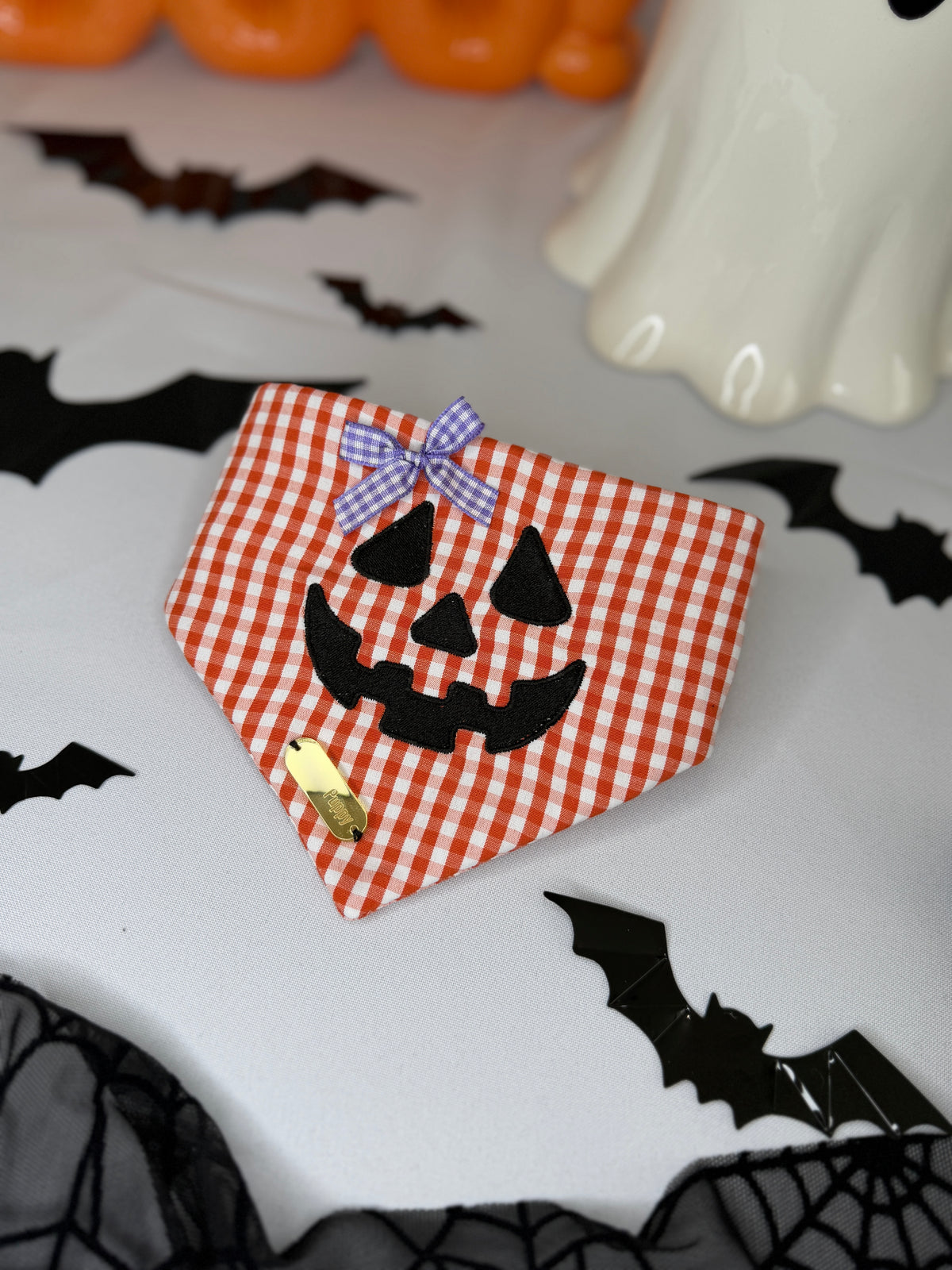 Pumpkin Face Bandana- Unisex Desing